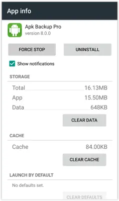 Apk Backup Pro android App screenshot 1